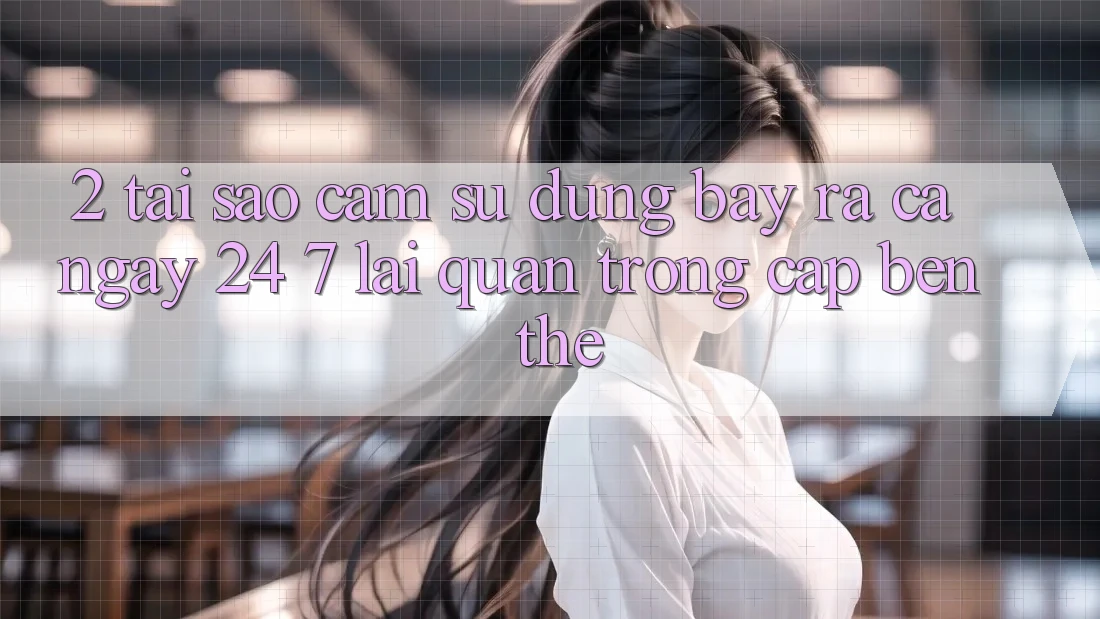 2. Tại Sao Cảm sử dụng “Bày ra Cả Ngày” (24/7) Lại Quan Trọng Cập bến Thế?
