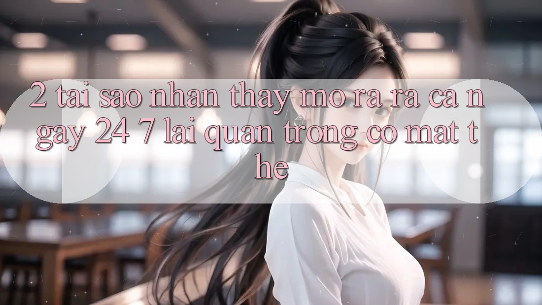 2. Tại Sao Nhận thấy “Mở ra ra Cả Ngày” (24/7) Lại Quan Trọng Có mặt Thế? 2. Tại Sao Nhận thấy “Mở ra ra Cả Ngày” (24/7) Lại Quan Trọng Có mặt Thế?