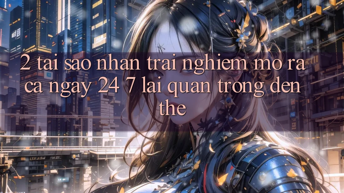 2. Tại Sao Nhận trải nghiệm “Mở ra Cả Ngày” (24/7) Lại Quan Trọng Đến Thế? 2. Tại Sao Nhận trải nghiệm “Mở ra Cả Ngày” (24/7) Lại Quan Trọng Đến Thế?