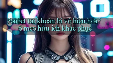 566bet tài khoản bị vô hiệu hóa 6 mẹo hữu ích khắc phục