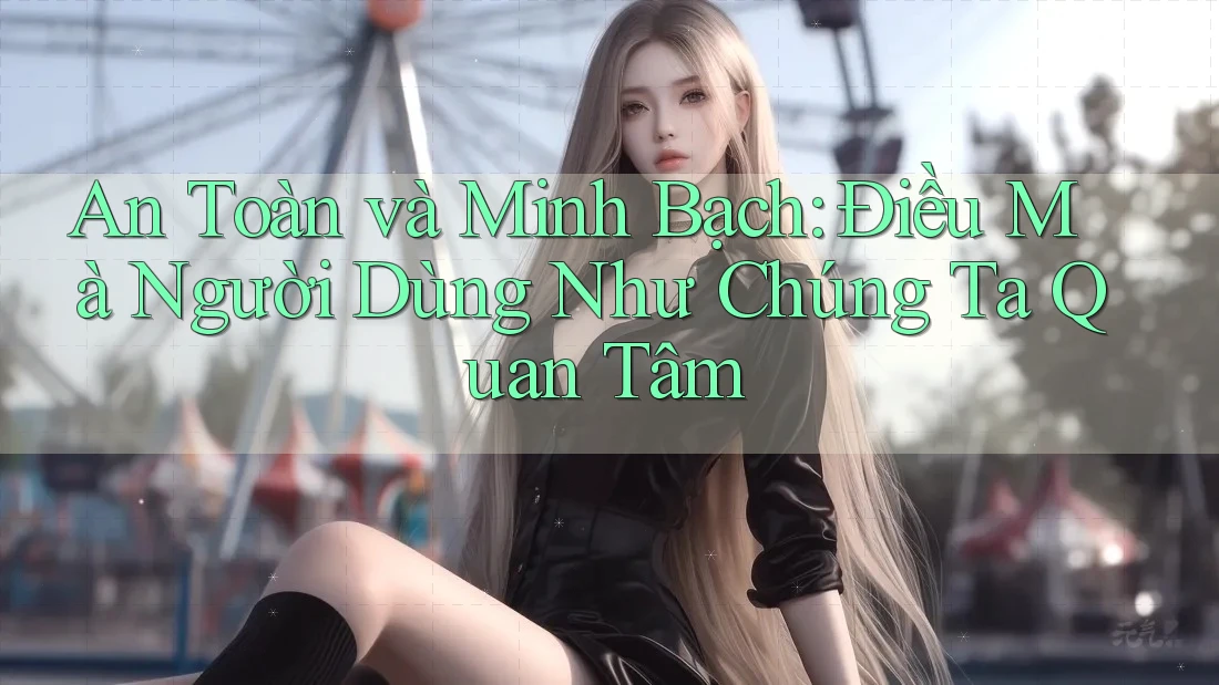 An Toàn và Minh Bạch: Điều Mà Người Dùng Như Chúng Ta Quan Tâm An Toàn và Minh Bạch: Điều Mà Người Dùng Như Chúng Ta Quan Tâm
