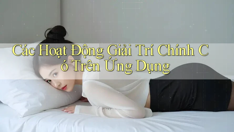 Các Hoạt Động Giải Trí Chính Có Trên Ứng Dụng Các Hoạt Động Giải Trí Chính Có Trên Ứng Dụng