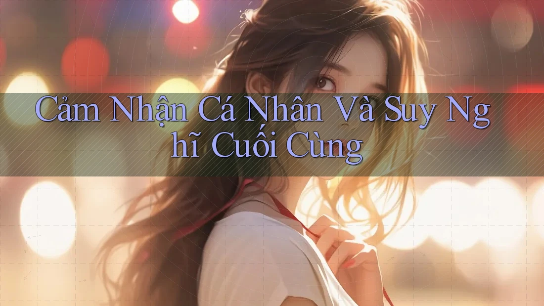 Cảm nhận cá nhân và suy nghĩ cuối cùng Cảm nhận cá nhân và suy nghĩ cuối cùng