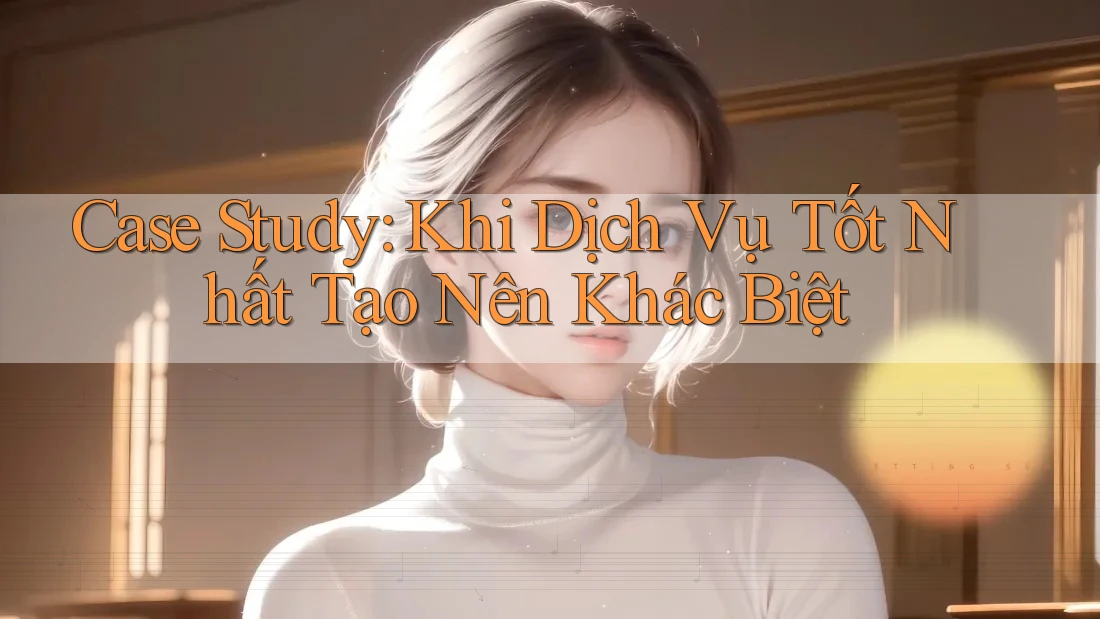 Case Study: Khi Dịch Vụ Tốt Nhất Tạo Nên Khác Biệt Case Study: Khi Dịch Vụ Tốt Nhất Tạo Nên Khác Biệt