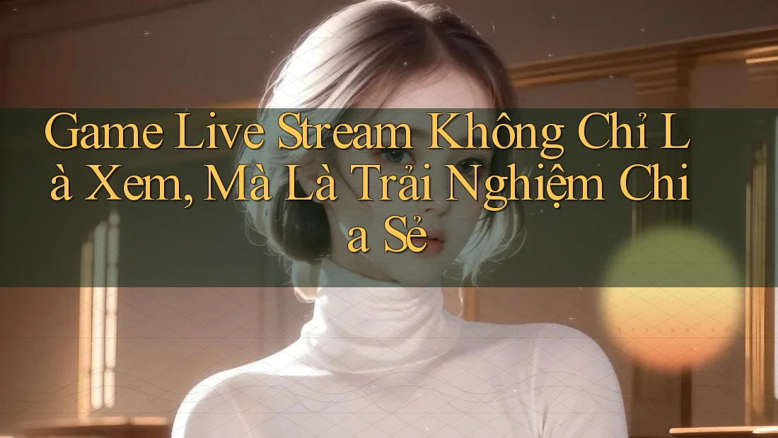 Game Live Stream Không Chỉ Là Xem, Mà Là Trải Nghiệm Chia Sẻ