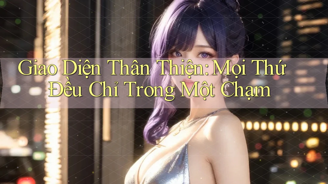 Giao Diện Thân Thiện – Mọi Thứ Đều Chỉ Trong Một Chạm Giao Diện Thân Thiện – Mọi Thứ Đều Chỉ Trong Một Chạm