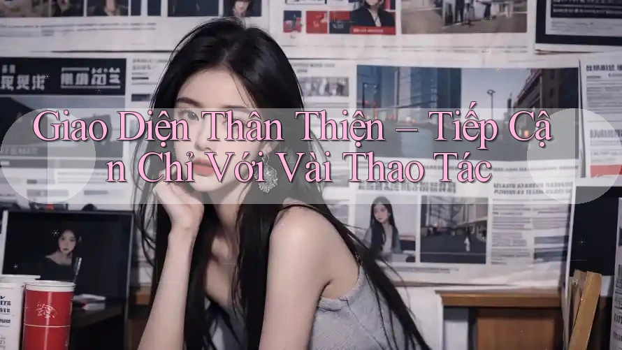 Giao Diện Thân Thiện – Tiếp Cận Chỉ Với Vài Thao Tác Giao Diện Thân Thiện – Tiếp Cận Chỉ Với Vài Thao Tác