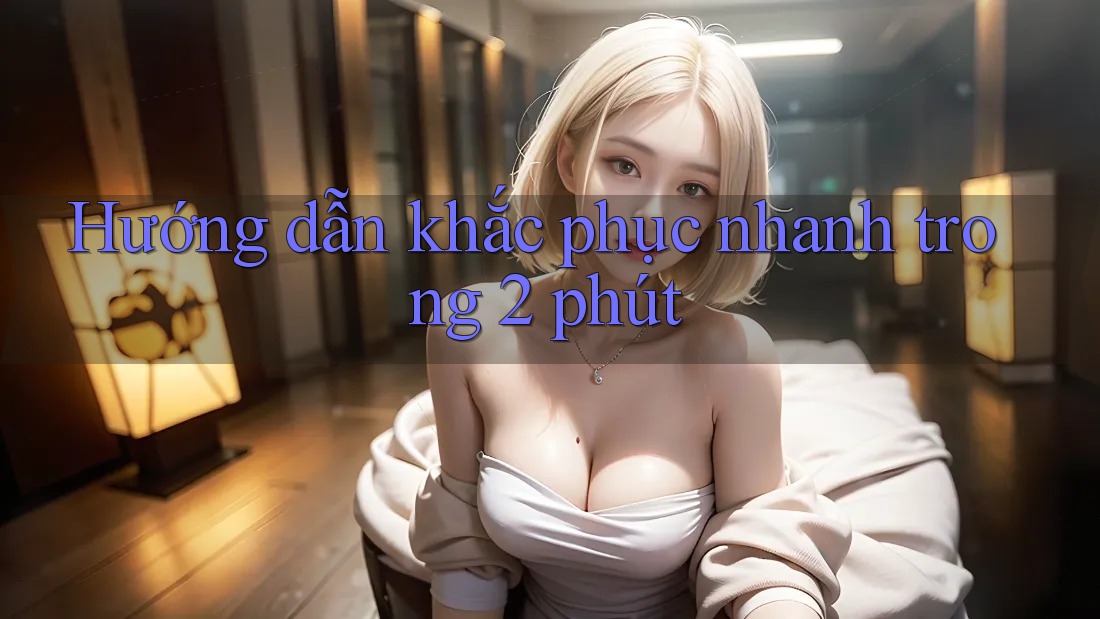 Hướng dẫn khắc phục nhanh trong 2 phút