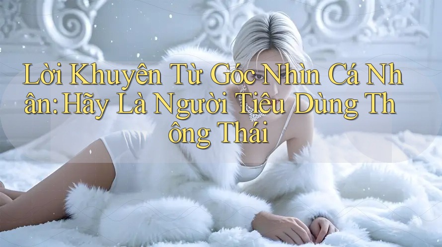 Lời Khuyên Từ Góc Nhìn Cá Nhân: Hãy Là Người Tiêu Dùng Thông Thái Lời Khuyên Từ Góc Nhìn Cá Nhân: Hãy Là Người Tiêu Dùng Thông Thái