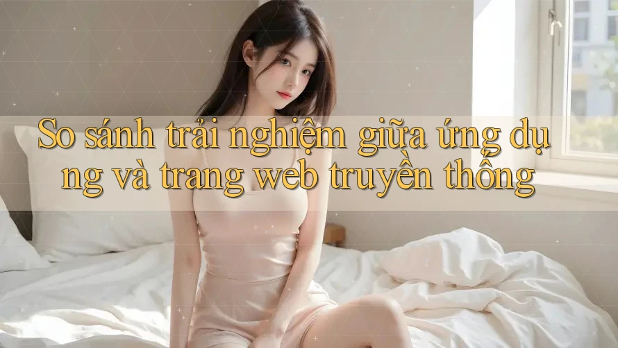 So sánh trải nghiệm giữa ứng dụng và trang web truyền thống